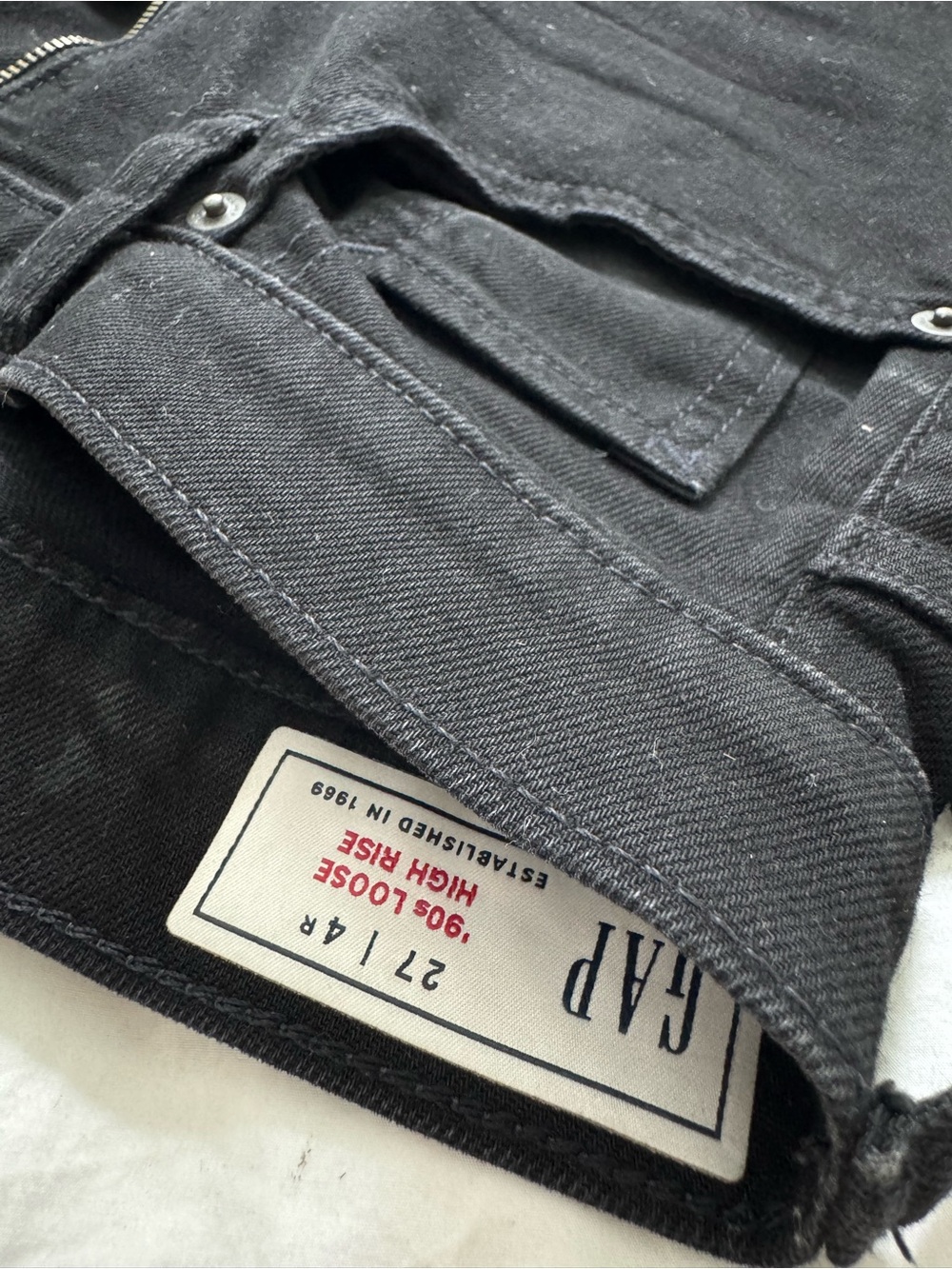 GAP Black High-Rise 90s Loose Jeans